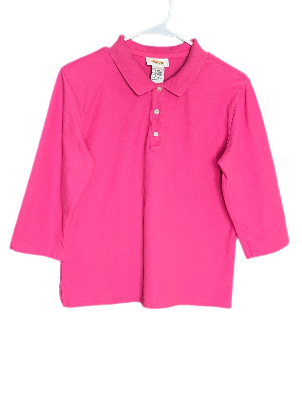 Vintage Talbots 3/4 Sleeve Collared Shirt Women’s Size Large